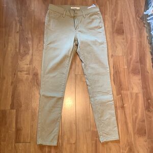 Levi's 710 super skinny tan jeans women's 29